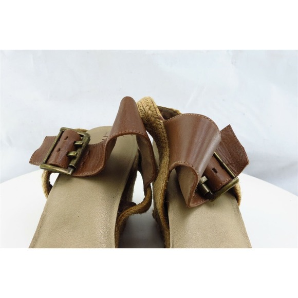 Me Too Sz 8 M Brown Ankle Strap Leather Women Sandals Knock - Picture 3 of 7